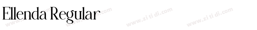 Ellenda Regular字体转换